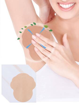 10/30pcs Disposable Underarm Sweat Pads, Unisex Lightweight Invisible Absorbent Odor Proof Elastic Sticke, Underarm Sweat Pads With Gourd Shape, Dress Sweatproof Pads, Antiperspirant & Deodorizing Patches Body Care For Travel,Sport,Outdoor,Summer,Stickers, Back To School SuppliesBack To School