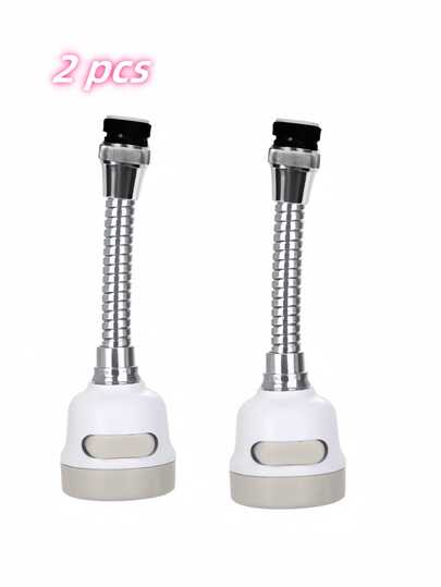 2 Stücke Küchenarmatur Verlängerung, Wassersparende Perlator für Armaturen, 360° schwenkbare Armaturenbrause, geeignet für Bad- und Küchenausstattung