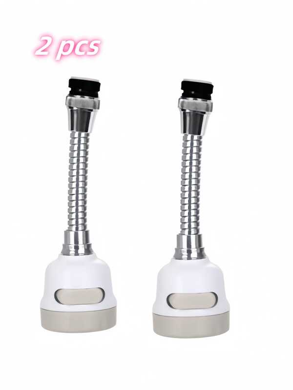 2 piezas Extensor de grifo de cocina, Aireador de ahorro de agua para grifo, Rociador de grifo giratorio 360°, Adecuado para accesorios de baño y cocina