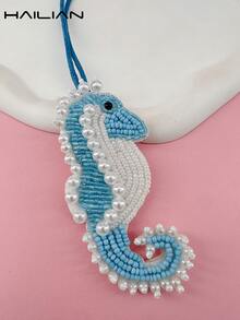 HAILIAN Bộ mặt dây chuyền hình sinh vật biển đính hạt, bao gồm cá voi, rùa, ngọc trai, cá voi đính ngọc trai và rùa đính đá. Có thể dùng làm phụ kiện túi xách, móc khóa hoặc làm quà tặng nhỏ cho gia đình, bạn bè và người thân yêu vào dịp sinh nhật, ngày lễ và các buổi lễ ở trường. Chất liệu: Hạt cườm, ngọc trai khảm, ngọc trai đính thủ công. - Nhiều màu - Xem 3