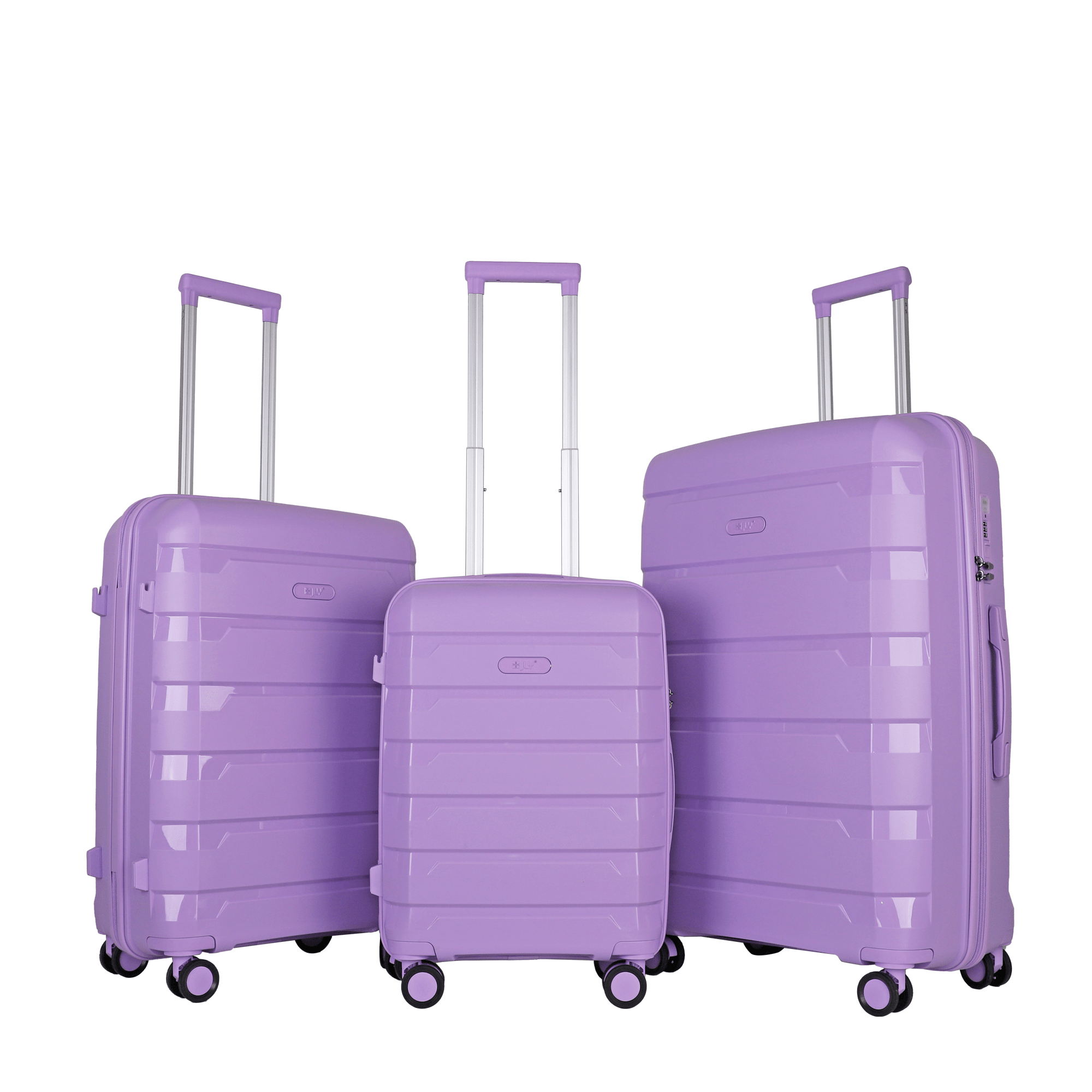 JLY Lightweight Polypropylene Luggage Set – 3 Sizes For Every Journey | Spinner Wheels, TSA Lock, Shock-Resistant Shell