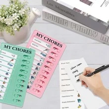 Alphabet Graphic Board, Self Disciplined Clock In Device, Clock In Notes, Growth Plan Tasks, Back To School Season - Multicolor - View 6