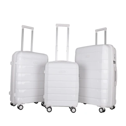  JLY Lightweight Polypropylene Luggage Set – 3 Sizes For Every Journey | Spinner Wheels, TSA Lock, Shock-Resistant Shell