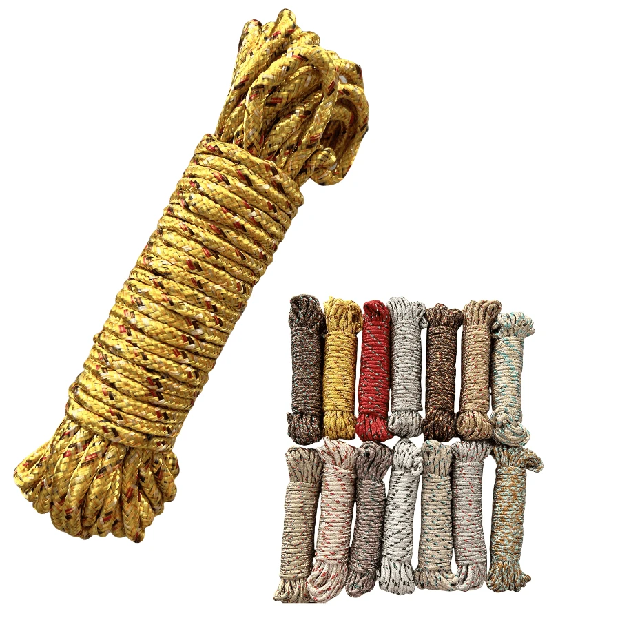 Bộ 5 dây đa năng 10m/394 inch, dây hỗn hợp màu neon bền chắc, thích hợp cho cắm trại, đồ thủ công, cột cờ, cột cờ trong nhà và ngoài trời, dây phơi quần áo, đồ dùng cắm trại thiết yếu, dùng để buộc, đu, thắt nút leo trèo, dụng cụ cắm trại, phụ kiện cắm trại (Màu ngẫu nhiên) - Nhiều màu - Xem 1