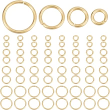 400 buc inele de salt din oțel inoxidabil, dimensiuni asortate 3-10 mm, conectori în buclă închisă, potrivite pentru realizarea de bijuterii DIY, brățări, coliere, cercei Articole de artizanat