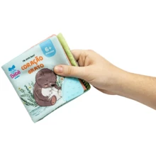 Soft Cloth Children's Book With Silicone Teether For Babies All Book - GRATEFUL HEART - View 3