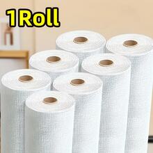 1 Rolls Self-Adhesive 3D Foam Wallpaper - Proof Peel And Stick Wall Panels, Easy To Clean & Cut, Textured White Design For Living Room, Kitchen, Bedroom, Office Decor, Wallpaper For Living Room, Kitchen Upgrade, Modern Decor, Easyinstall Wallpaper, Home Decor, Home Decorators, Kitchen Upgrade, Textured Surface, Durable Material, Interior Designers