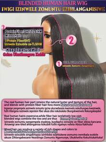 13x4 13x6 波浪蕾丝前假发，人发混合高清透明蕾丝前假发，预拔婴儿头发，自然发际线，200% 密度巴西处女发，柔软自然，耐热，女士礼物 - S4/27 - 查看 11