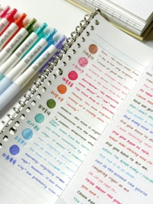 4 支彩色 0.5 毫米凝胶笔套装香薰笔 3D 水果图案草莓和葡萄南瓜万圣节配色方案签名笔，书写绘图手册办公室学校，适用于办公室、会议、学习笔记、书法、突出显示标记、返校、万圣节礼物 - Pink series - Scented Pens (4 pieces) - 查看 4