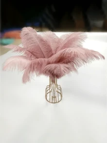 1条长款仿羽毛围巾，适用于DIY项目、生日派对服装、婚礼摄影道具、舞台表演、家居和派对装饰、嘉年华用品（80厘米）