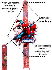 New Marvel Spider Teenager Watches Sport Wristband Bracelet Teenager Digital Watch,LED Electronic Watch,LED Watches Can Only View Time And Date, Without Other Functions - Multicolor - View 9