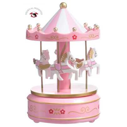 CARROCEL CAIXINHA MUSICAL PLASTICO MUSICA QUARTO DE BEBE