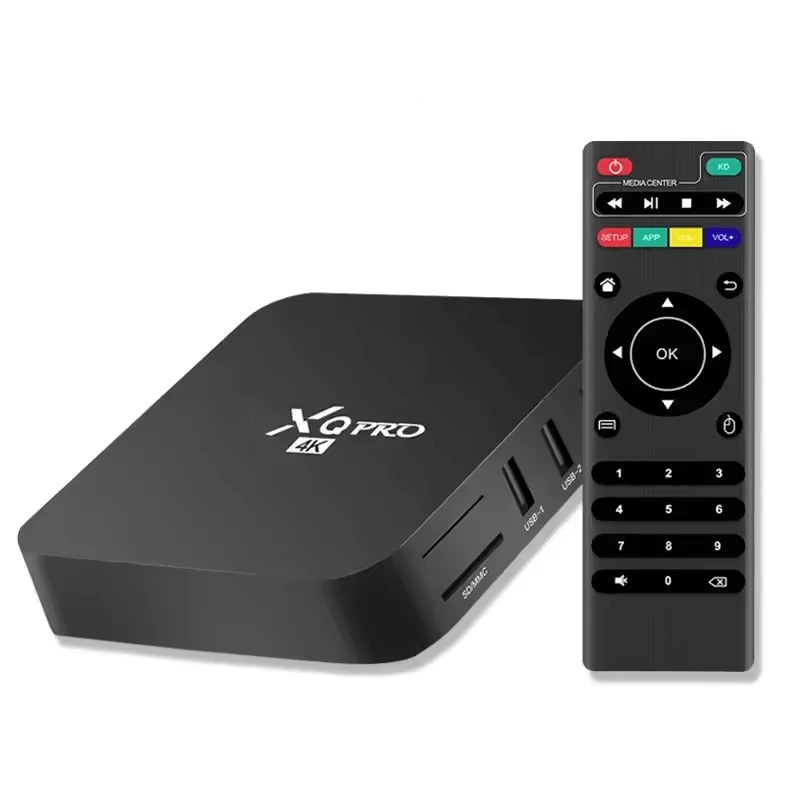 Kynley MXQ Pro 4K Android TV 14.0 Box, Ram 4GB ROM 64GB, Android Smart Box H.265 4K 3D de doble banda 2,4G WiFi Quad Core reproductor multimedia doméstico