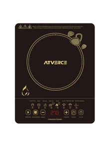 Plancha de Inducción ATVERCE – Cocina Rápida con Bobina Doble Capa, 3500W, Pantalla Táctil Grande y Envío Local en México - Tipo de Enchufe B USA (110-127V) - Ver 6