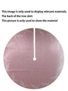 1 pièce/260 pièces Jupe d'arbre de Noël, tapis avec éléments de feuilles sur fond rouge de Noël, convient pour la décoration intérieure et extérieure du sol, jupe d'arbre d'ambiance de Noël, tapis de décoration de sol pour rassemblement familial de Noël, décorer le bas de l'arbre, convient pour la mise en scène de la scène de Noël, décoration d'ambiance des fêtes, disposition de l'arbre de Noël dans le salon, scène de fête des fêtes, décoration de Noël à la maison, créer une douce ambiance de Noël - feuilles rouges - Voir 8