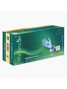 Guantes desechables de nitrilo resistentes FANOVA, paquete de 100 piezas (azul) | Marca WALLETZ, para cocina, baño, hogar, proveedores de artículos del hogar - Azul - Ver 3