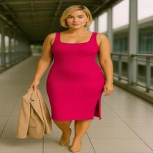 Florida Dress – Flourish With Charm And Elegance - Hot Pink - View 3
