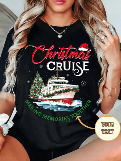 Christmas Cruise 2025 Shirt, Christmas Matching Shirt, Cruise Crew Shirt, Family Christmas Shirts, Christmas Holiday Vacation Trip