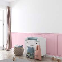 Paper and Wall Boiserie Adhesive Wallpaper For Half Wall Self-Adhesive - màu hồng - Xem 3