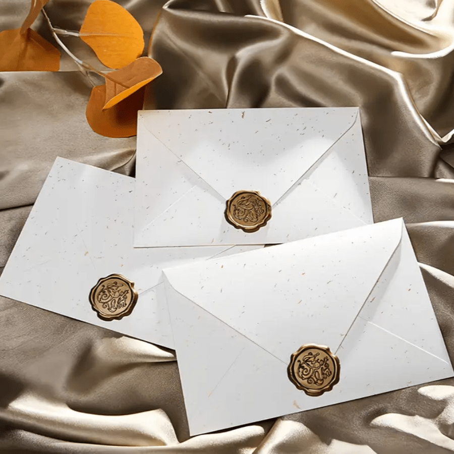 16pcs New Winter Landscape Design Envelope & Stationery Set, With Wax Seal - Elegant Self-Sealing Closure, High-Quality Paper, Suitable For Wedding Invitations, Christmas Cards And Gift Wrapping