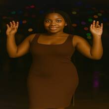 Florida Dress – Flourish With Charm And Elegance - Coffee Brown - View 5