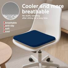 1 Stück Stuhlkissen, Sitzkissen, Outdoor Kissen, Strandkissen, Gartenkissen, Esszimmerstuhl Sitzkissen, Sitzkissen & Gesäßkissen - Essentiell für langes Sitzen im Sommer, atmungsaktiv und schweißabweisend, langanhaltend und rutschfest. Kissen mit Füllung; geeignet für Schlafzimmer, Gärten, Sofas, Hängesessel, Büros und Essgelegenheiten; erhältlich in Grau, Schwarz, Blau und Khaki.