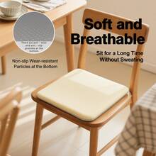 1 Stück Stuhlkissen, Sitzkissen, Outdoor Kissen, Strandkissen, Gartenkissen, Esszimmerstuhl Sitzkissen, Sitzkissen & Gesäßkissen - Essentiell für langes Sitzen im Sommer, atmungsaktiv und schweißabweisend, langanhaltend und rutschfest. Kissen mit Füllung; geeignet für Schlafzimmer, Gärten, Sofas, Hängesessel, Büros und Essgelegenheiten; erhältlich in Grau, Schwarz, Blau und Khaki.