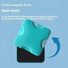 1个超强磁性鱼缸玻璃清洁器，配有1.2英寸迷你清洁垫和藻类刮刀。防滑防刮，专为去除漂浮物而设计。这款鱼缸清洁工具适用于厚度为2-8毫米（0.08-0.31英寸）的鱼缸。