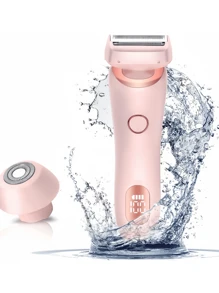 Electric Razors Shaver ,Bikini Trimmer For Women,2 In 1 Wet & Dry Electric Waterproof Razor Shaver, Painless Hair Removal Removable Head Portable Multifunctional Shaver 800mAh Rechargeable Electric Hair Removal Trimmer For Men And Women