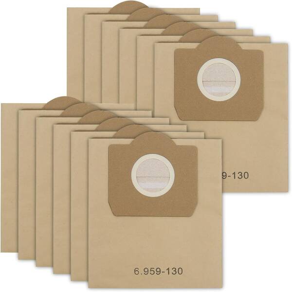 10 Bags For Vacuum Cleaner WD3 For Karcher 6.959-130.0, For WD3 1629 MV3 A2201/2204/2504/2554/2251/2604 Kärcher WD3