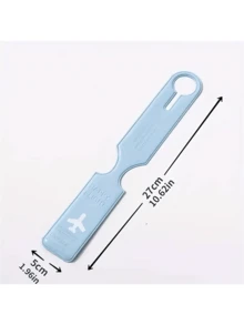 1 件创意飞机图案行李标签、旅行配件、行李标签 PU 皮革标签手提箱标签、ID 地址标签、飞机登机标签、旅行携带识别标签旅行必需品海滩暑假旅行整理器返校包学校用品学校配件学校用品 - 彩色 - 查看 2