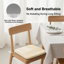 1 Stück Stuhlkissen, Sitzkissen, Outdoor Kissen, Strandkissen, Gartenkissen, Esszimmerstuhl Sitzkissen, Sitzkissen & Gesäßkissen - Essentiell für langes Sitzen im Sommer, atmungsaktiv und schweißabweisend, langanhaltend und rutschfest. Kissen mit Füllung; geeignet für Schlafzimmer, Gärten, Sofas, Hängesessel, Büros und Essgelegenheiten; erhältlich in Grau, Schwarz, Blau und Khaki.