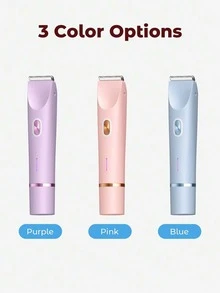 2-In-1 Electric Shaver, Wireless Bikini Trimmer For Women, Detachable Heads, Soft Touch, Wet & Dry Waterproof Design, USB Rechargeable, Portable, Suitable For Bikini Line, Underarms, Legs & Body Hair Removal, Travel Essential, Facial Hair Remover, Sensitive Area Razor - Multicolor - View 11