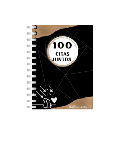 Cuaderno 100 Citas Juntos cuaderno recuerdos pareja románica frases inspiradoras diseño personalizado regalo aniversario diario amor creatividad escritura libro tapa blanda