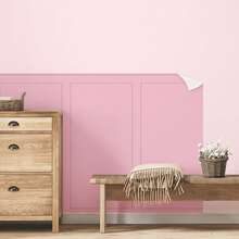 Paper and Wall Boiserie Adhesive Wallpaper For Half Wall Self-Adhesive - màu hồng - Xem 2