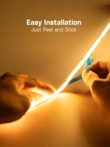 Acosh Neon COB LED Strip Light, 320 LEDs/M, Rotatable Button Dimming, 5V High Density Flexible RA90 FCOB LED Strip, Suitable For TV Backlight, Bedroom, Kitchen Decorative Lighting - Multicolor - View 5