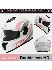 Unisex Motorcycle Helmet, Anti-Fog, Four Season Usage, Full-Face, Suitable For Motorbike & Electric Bike
