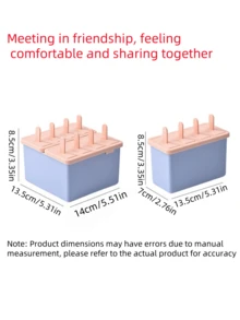 Molde para paletas de hielo de fácil liberación, fabricante de polos de hielo DIY, con tecnología de congelación utilizada, para polos de hielo caseros, molde de helado vertical de 8 cavidades, modelo de paletas de helado casero Accesorios y utensilios de cocina para Navidad
