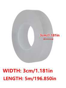 1 rolka dwustronnej taśmy Nano Strong – mocny, usuwalny klej, przezroczysty i bezśladowy, nie pozostawia śladów, nadaje się do dywanów, ramek na zdjęcia, plakatów, do domu/biura/na zewnątrz – polecana w reklamach telewizyjnych, niewidoczna naklejka do montażu na ścianie, wielokrotnego użytku, niezbędna dla entuzjastów majsterkowania