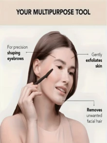 1 pieza Rasuradora de cejas, Hoja de afeitar afilada / Rasuradora de cejas / Recortadora de cejas, ¡Juego completo de herramientas de depilación! Hoja de acero inoxidable importada, Diseño de protección de , Fácil para principiantes, Fácil de crear cejas precisas, Múltiples combinaciones disponibles, Diseño ergonómico, Adecuado para el afeitado de cejas, orejas y vellos de la nariz (Color y estilo aleatorio)