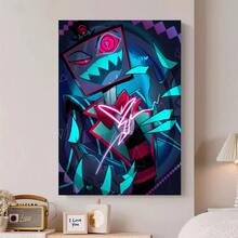 Alastor H-Hazbin H-Hotels Red & Black Alast Cartoon Anime Character Poster Wall Art Pictures Canvas Painting Room Home Decor - Framed(框架) - 查看 5