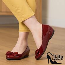 Bailarinas Flats De Mujer Lila Lombardo.  Básico    Oficina    Todas - Burdeos - Ver 1