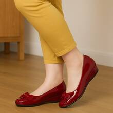 Bailarinas Flats De Mujer Lila Lombardo.  Básico    Oficina    Todas - Burdeos - Ver 3