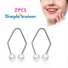 2pcs Dimple Trainer, Lip Piercing Dimple Maker, Unisex Face Muscle Exercise Tool To Create Natural Charming Dimples, Suitable As Valentine's Gift For Girlfriend - Multicolor - View 7