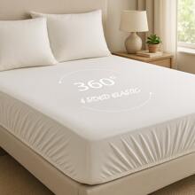 MADE IN TURKEY 100% Cotton Jersey Fitted Sheet – 100x200 Cm 120x200 Cm 140*200 Cm 160x200 Cm 180x200 Cm Options, Soft & Breathable Fabric - Pink - View 5