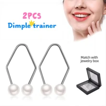 2pcs Dimple Trainer, Lip Piercing Dimple Maker, Unisex Face Muscle Exercise Tool To Create Natural Charming Dimples, Suitable As Valentine's Gift For Girlfriend - Multicolor - View 14