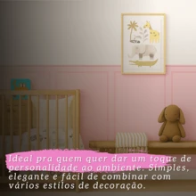 Paper and Wall Boiserie Adhesive Wallpaper For Half Wall Self-Adhesive - màu hồng - Xem 5