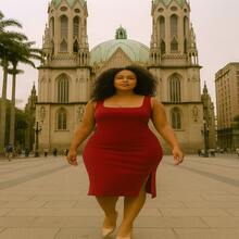 Florida Dress – Flourish With Charm And Elegance - Burgundy - View 3