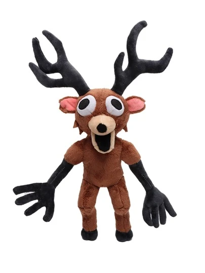 变异鹿真人毛绒长颈鹿玩具 | 毛绒动物鹿毛绒儿童房装饰仿真长颈鹿公仔布娃娃动物园景区布娃娃礼物