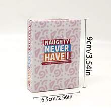 Thẻ trò chơi uống rượu dành cho người lớn NAUGHTY NEVER HAVE I, Thẻ trò chơi tiệc gia đình, Trò chơi trên bàn cho Giáng sinh, Halloween, Lễ tạ ơn, Ngày lễ tình nhân, Tụ tập bạn bè và các cặp đôi, Thẻ trò chơi tiệc uống rượu vui nhộn - Nhiều màu - Xem 8